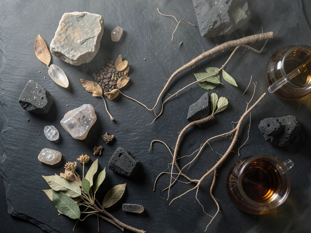 Botanical textures representing natural integrity